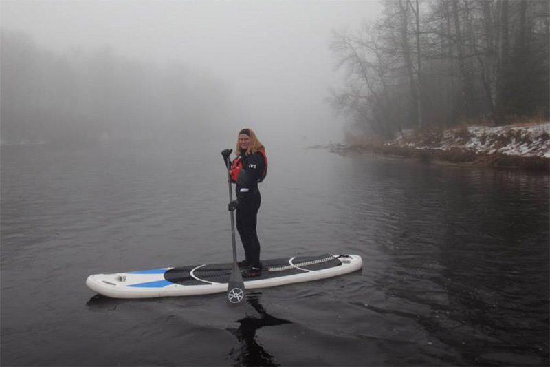 dress for cold weather sup paddling