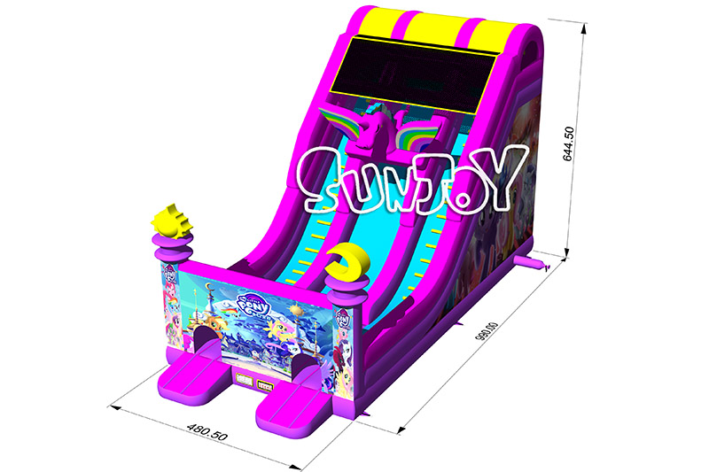 Little Pony Inflatable Slide dimension