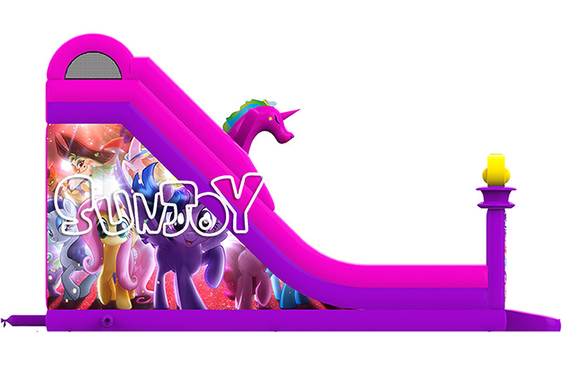 Little Pony Inflatable Slide left side