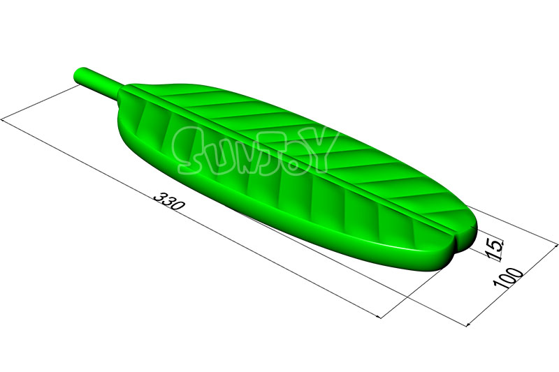 leaf style inflatable pool lounge size