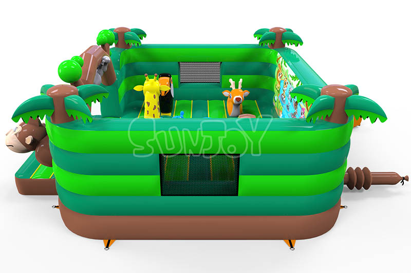 jungle bounce house right side