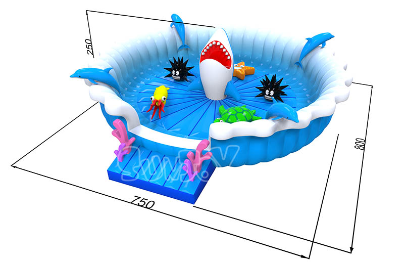 ocean pool bouncer size