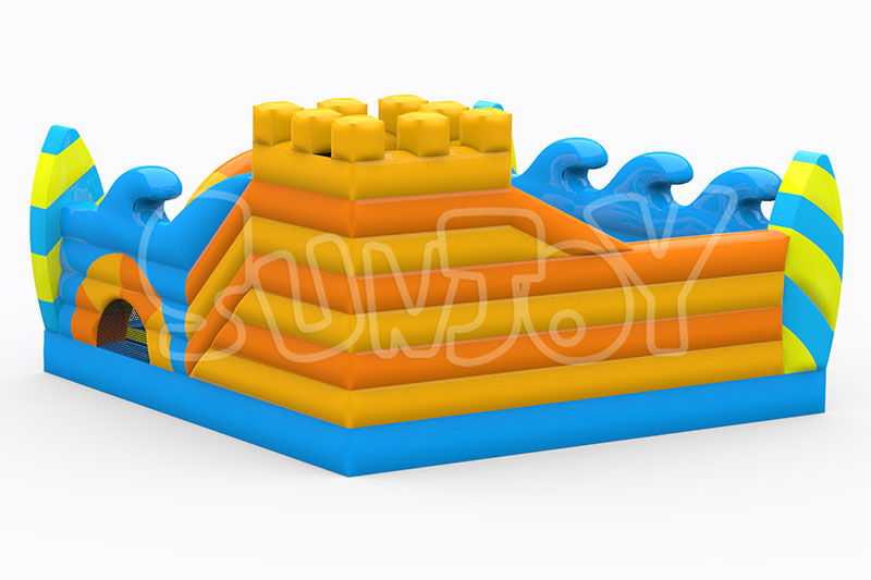 summer beach inflatable combo back side