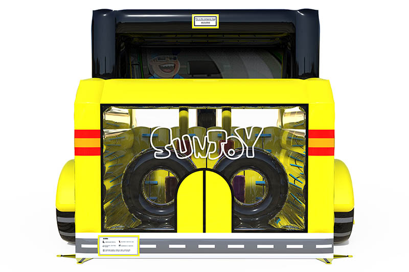 forklift truck inflatable combo front view