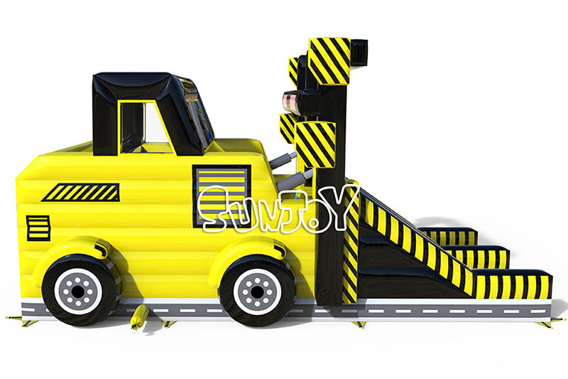 forklift truck inflatable combo side view