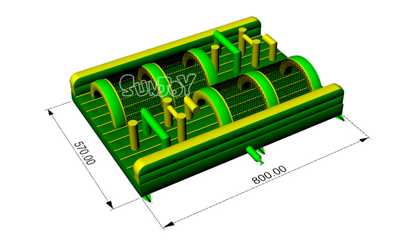panda inflatable obstacle course part 3