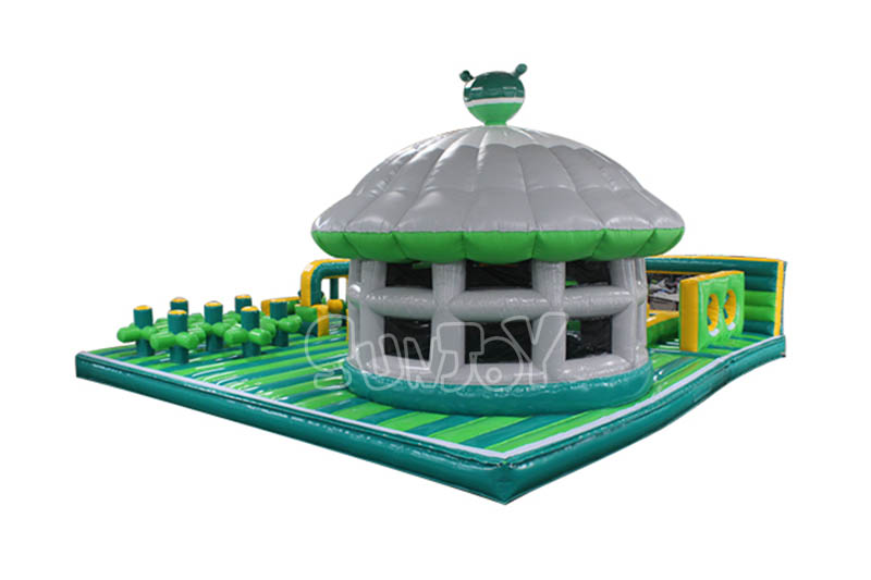 green inflatable amusement park part 4