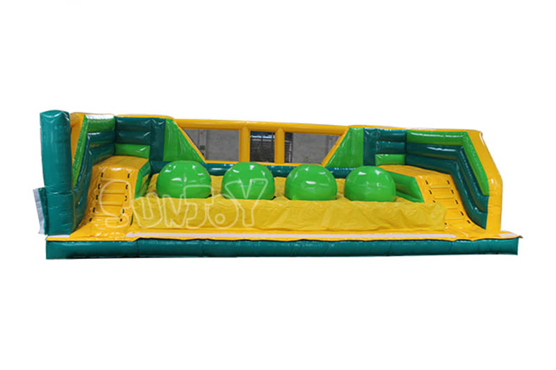 green inflatable amusement park part 8