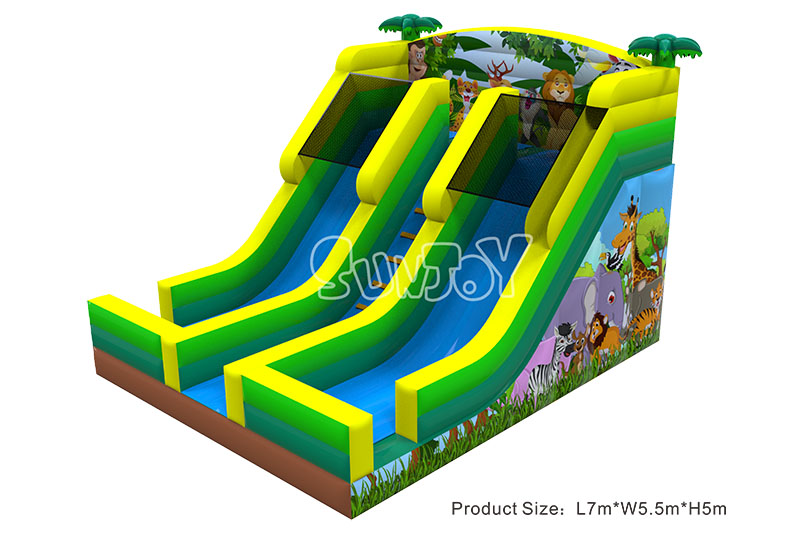 jungle animals inflatable obstacle course part 4