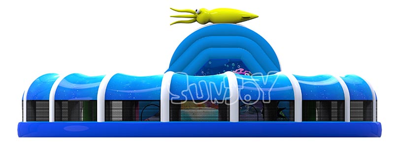 sea world inflatable playground right side