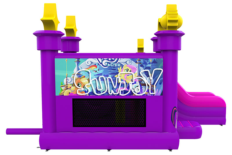 my little pony bouncy castle combo left side