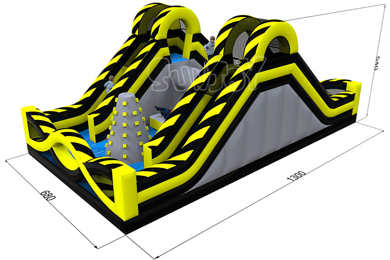 high voltage obstacle size