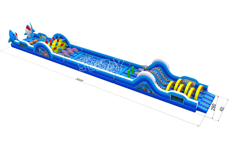 ocean obstacle course size