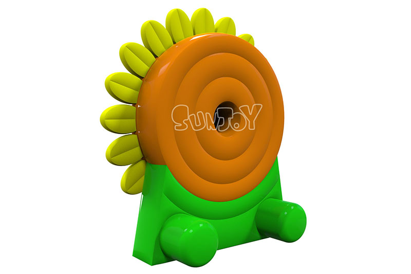 sunflower inflatable dart board back side