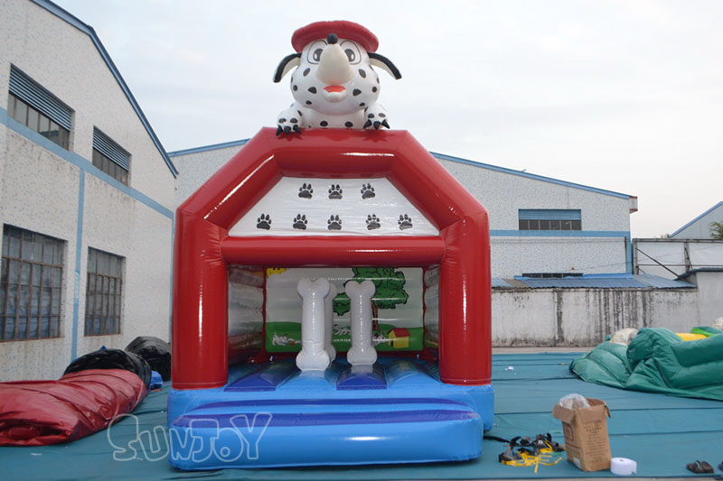 spotty dog bounce house front face