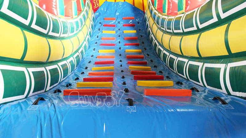 disney castle inflatable slide climbing lane