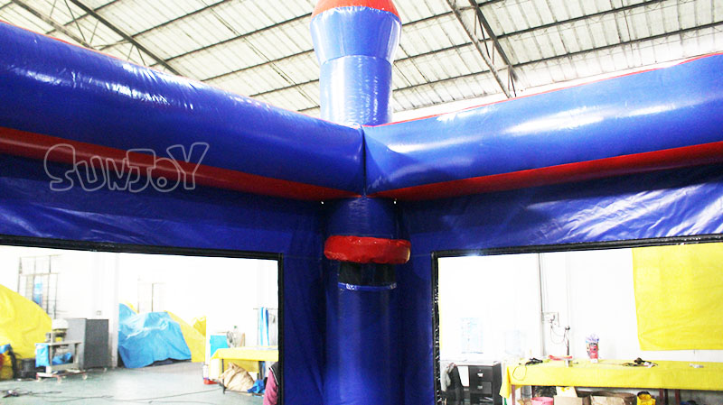 The Avengers bouncy castle basketball hoop