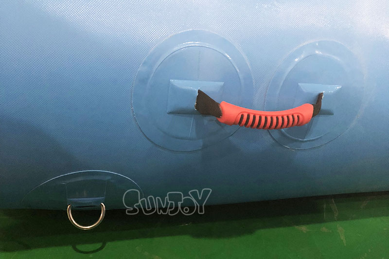 super long inflatable pool handle