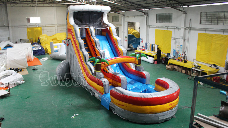 18ft palm tree water slide cheap sale