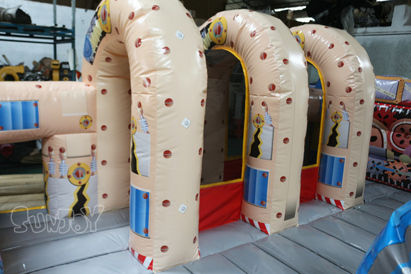 robot amusement park tunnel