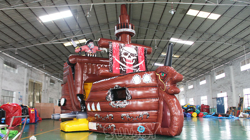 pirate ship inflatable slide picture 1