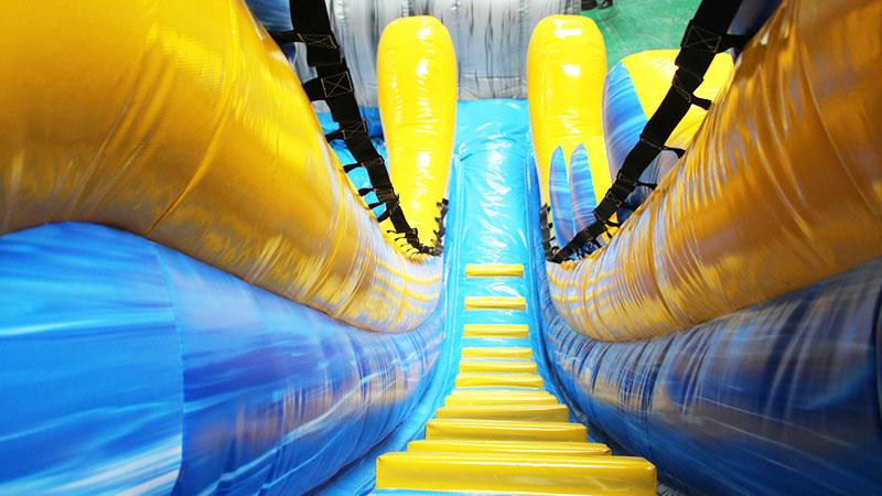 18ft wet/dry inflatable slide climbing