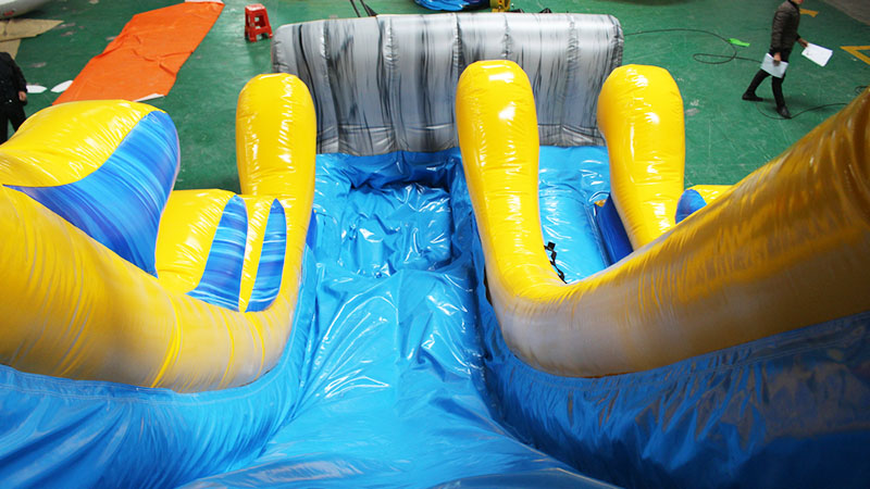 18ft wet/dry inflatable slide sliding lane and pool