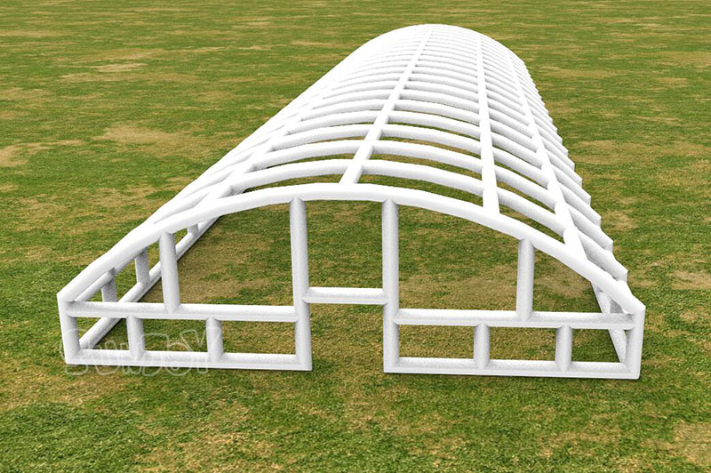 90m air sealed tent inflatable structure 1