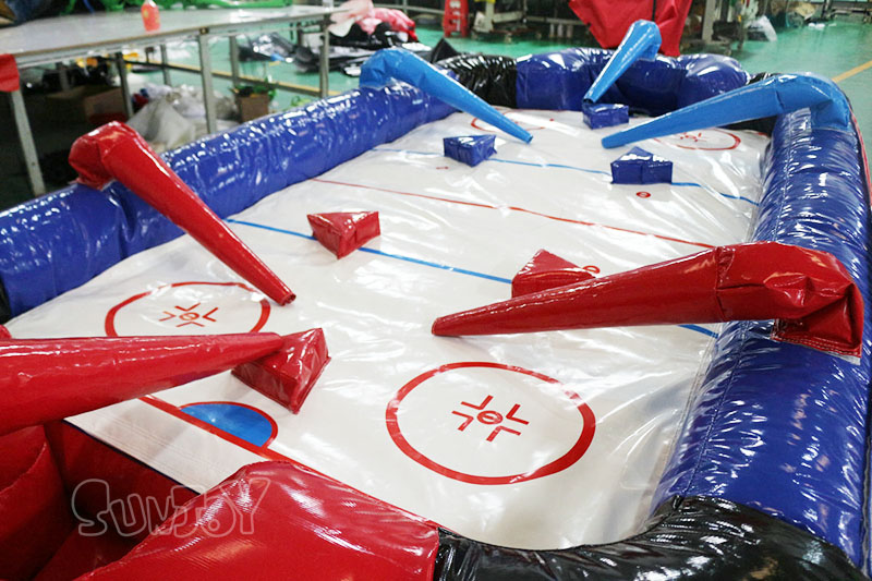 inflatable hose hockey field