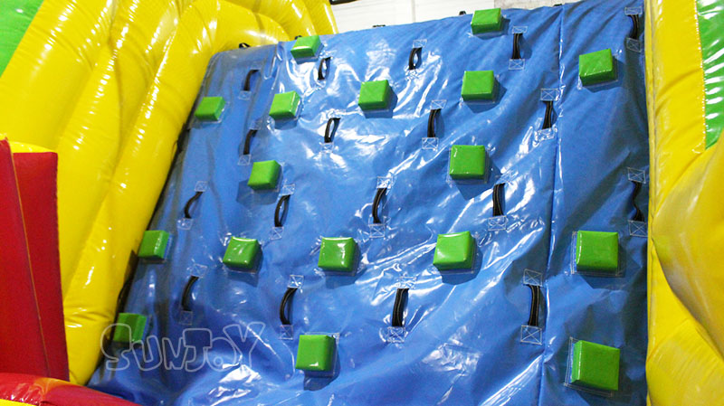inflatable obsatcle climbing wall