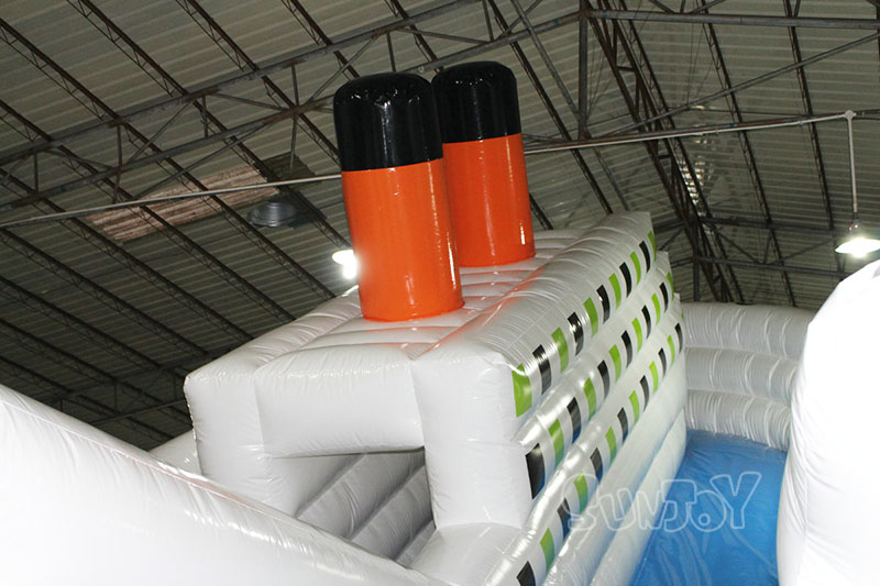 titanic inflatable slide top