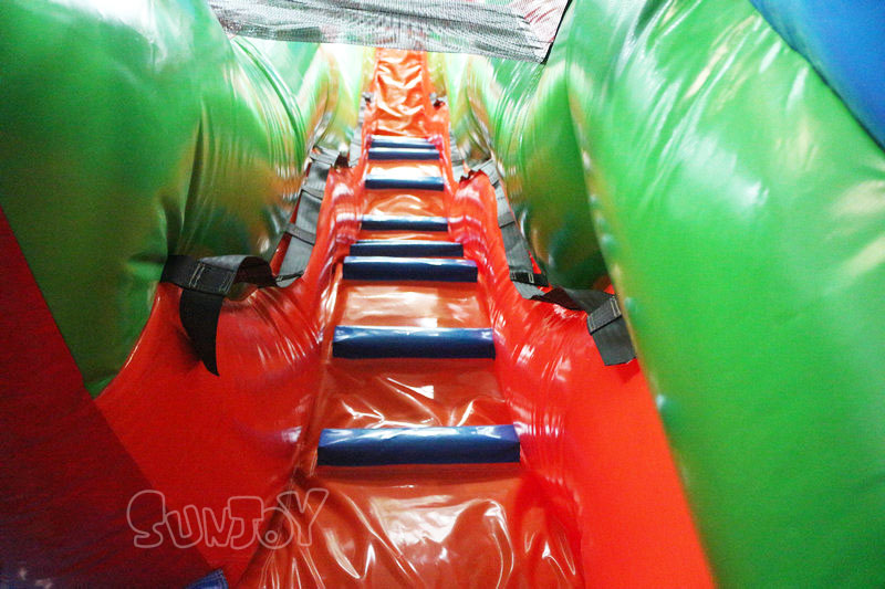 17ft waved water slide climbing lane