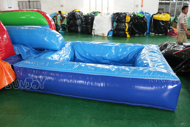 17ft waved water slide splash pool