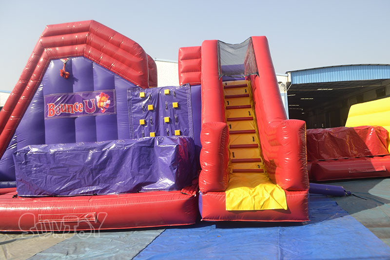 inflatable jungle gym stair and climbing wall