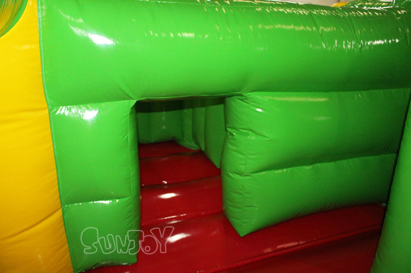 inflatable labyrinth obstacle wall hole