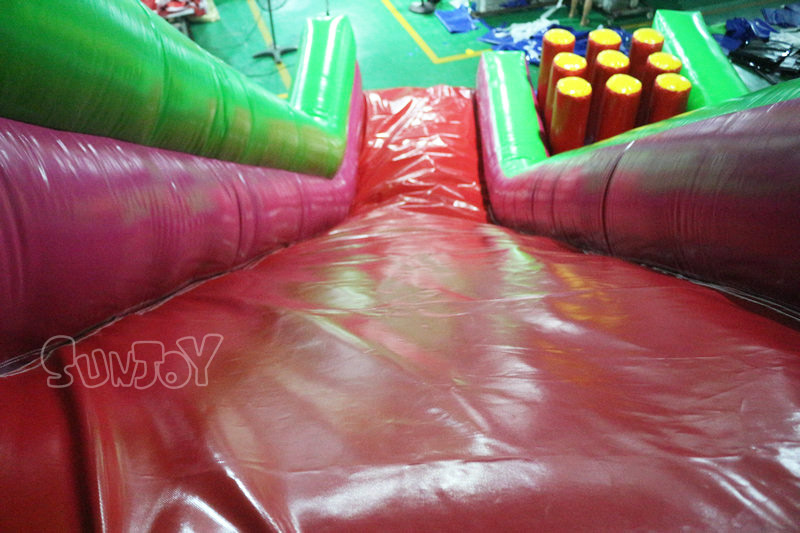 17 feet pillars inflatable slide sliding lane