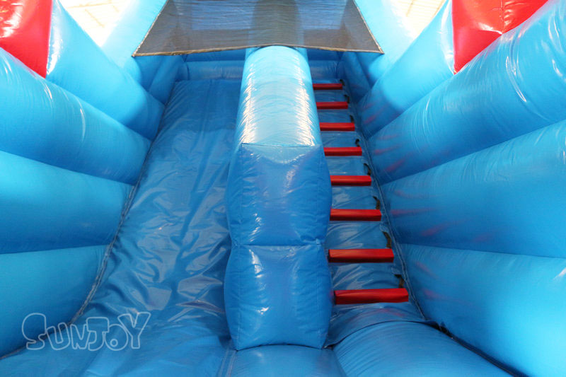 16' fire truck inflatable slide inside