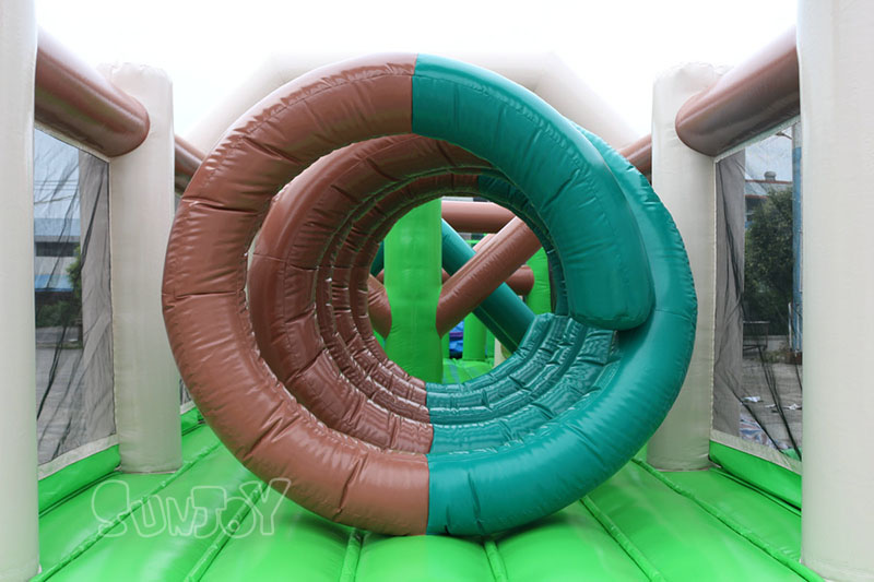 military obstacle course coil tunnel