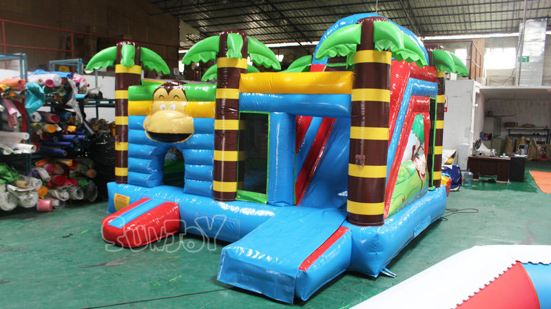 monkey safari inflatable combo for sale