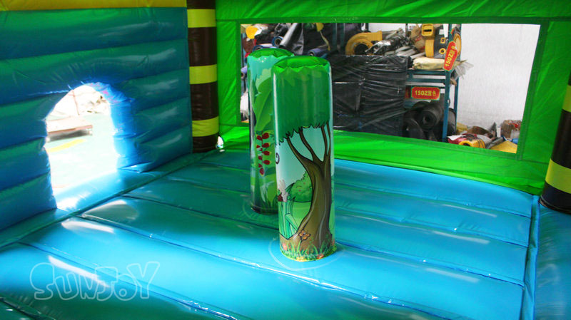 monkey safari inflatable combo jumping area