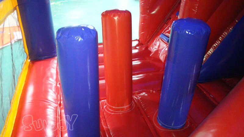 5-in-1 bouncy castle combo obstacles