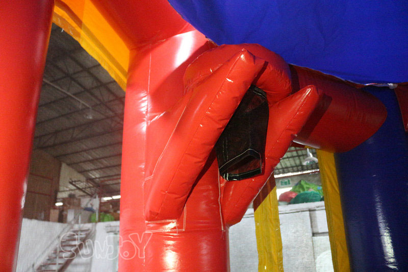 5-in-1 bouncy castle combo basketball hoop