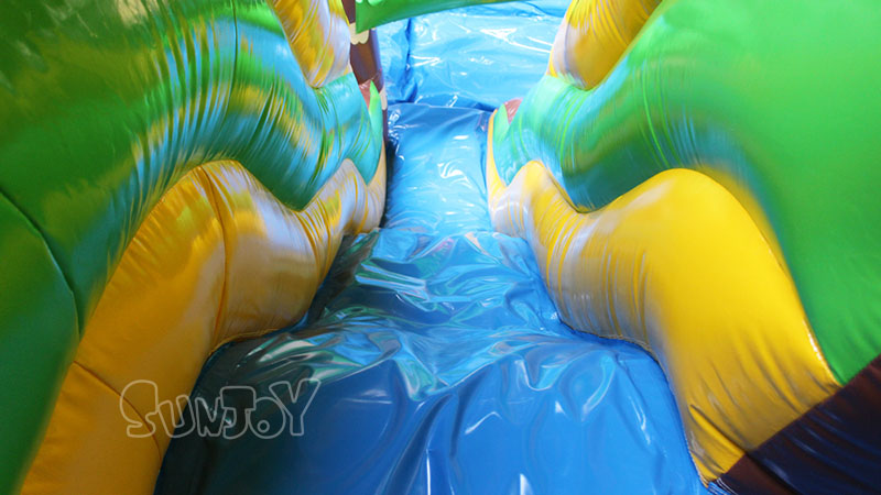 21 feet inflatable water slide waved sliding lane