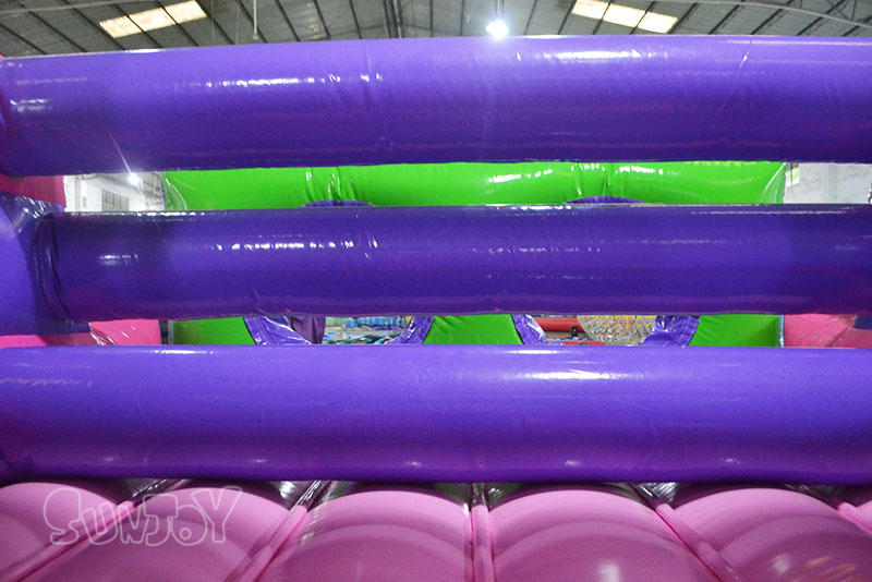 12m pink green obstacle course details 1