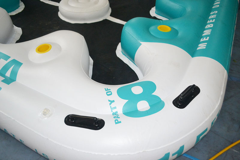 inflatable floating lounge bar details