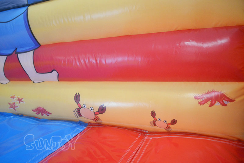 16 feet cannons inflatable slide details