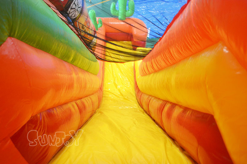 cars inflatable slide sliding lane