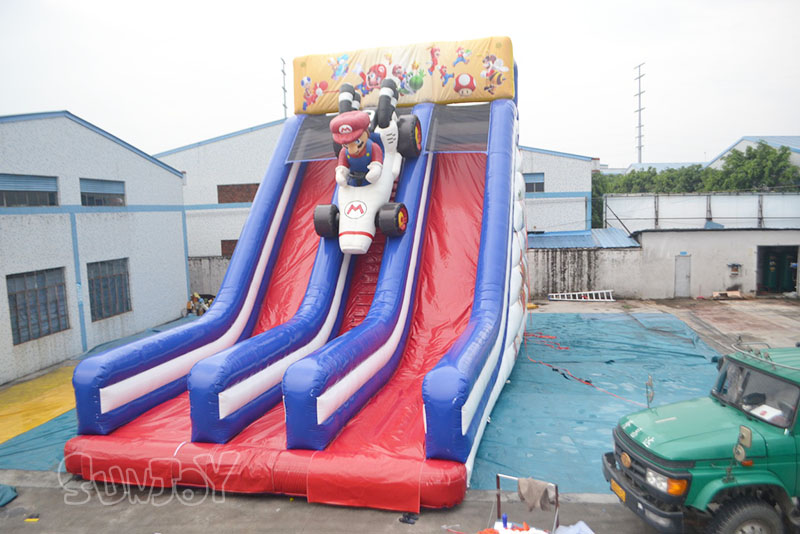 Mario Kart inflatable slide front face