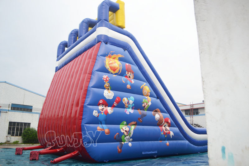 Mario Kart inflatable slide side face