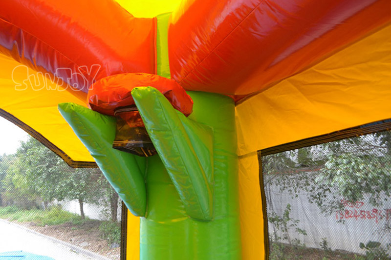balloon castle combo basketball hoop